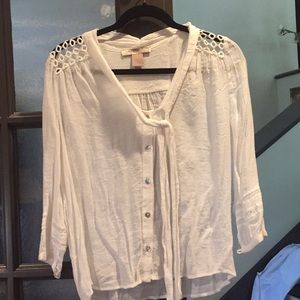 white blouse with pretty detailing